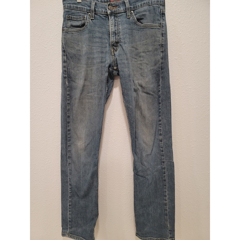 Denizen levis 218 straight fit 30x32 faded blue jeans great shape distressed
